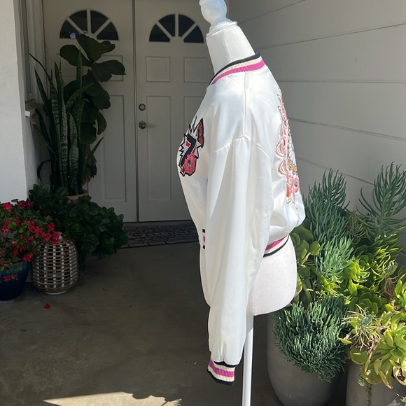 Maje Satin Bomber Jacket - Picture 8 of 14